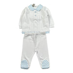 Marlu' Completo 2 Pezzi Shirt-Ghettina per Neonato EC6551 BIANCO MARLU' 