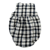 Lalalu' Pagliaccetto Bicolore con Fantasia A Quadri per Neonata PAL06P BLU LALALU' 