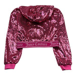 Juicy Couture Felpa Tinta Unita con Paillettes per Bambina JBX6703 FUXIA JUICY COUTURE 