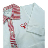 Perdipiu' Tutina Tinta Unita con Profili In Contrasto per Neonato RURUI BIANCO PERDIPIU' 