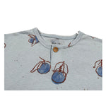 Play Up T-Shirt Girocollo Tinta Unita con Stampe per Neonato PA011AQ11054N AZZURRO PLAY UP 