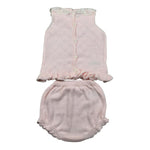 Juliana Completo 2 Pezzi Maglia-Culotte Tinta Unita per Neonata 25075 ROSA JULIANA 