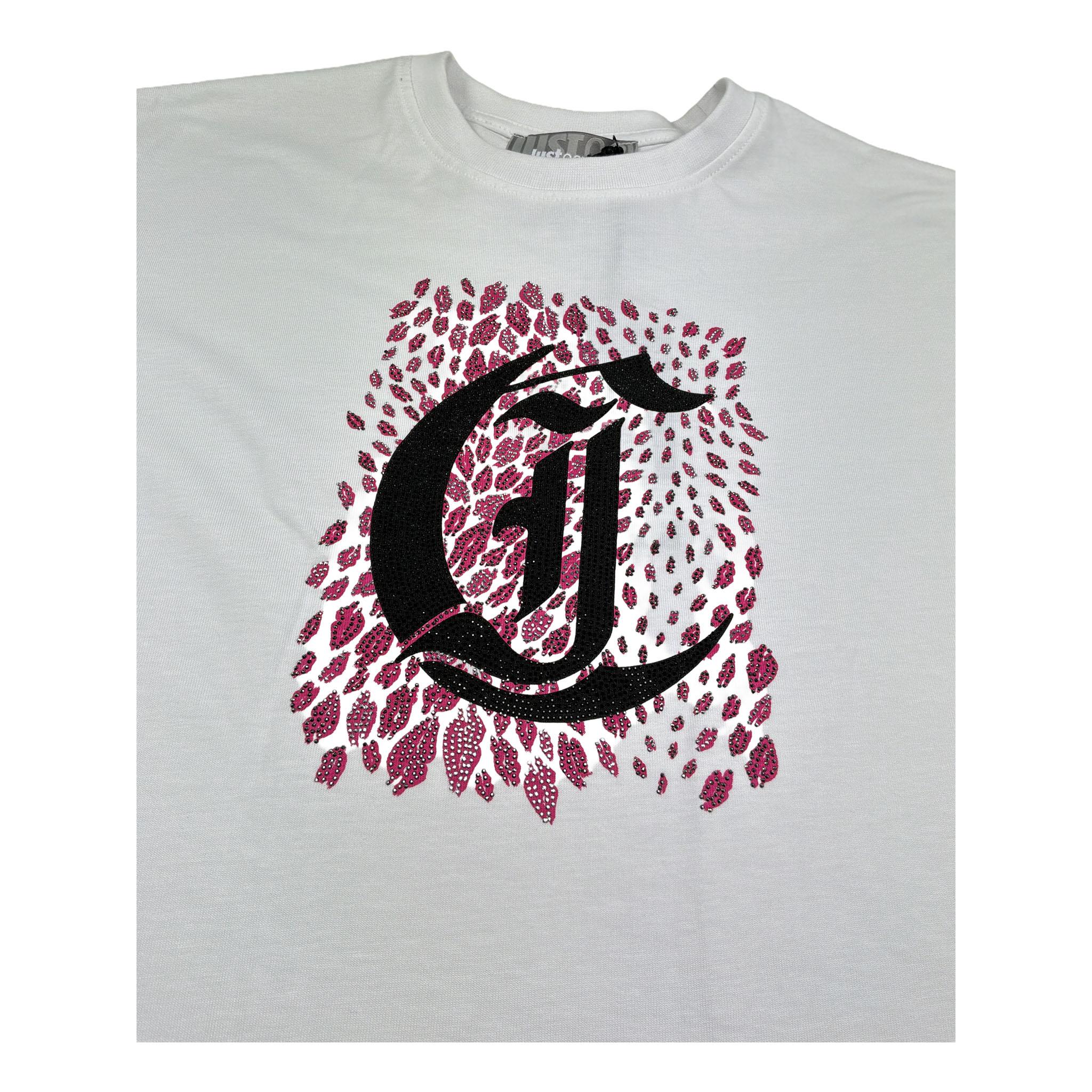 Just Cavalli Abito Mezza Manica Tinta Unita con Brillantini per Bambina JGP26032VE BIANCO JUST CAVALLI 