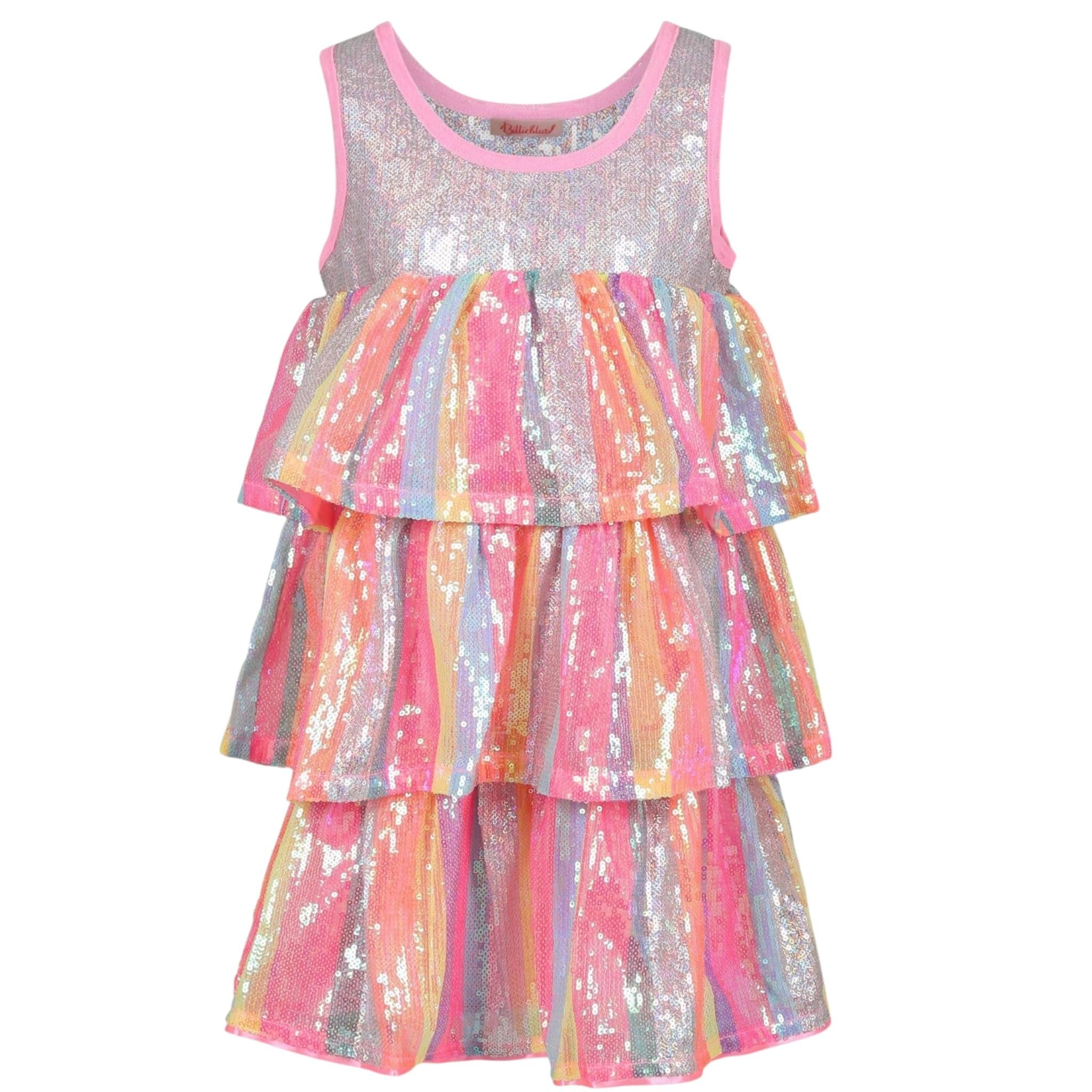 Billieblush Abito Multicolor con Paillettes Giromanica per Bambina U20968 MULTICOLOR BillIEBLUSH 