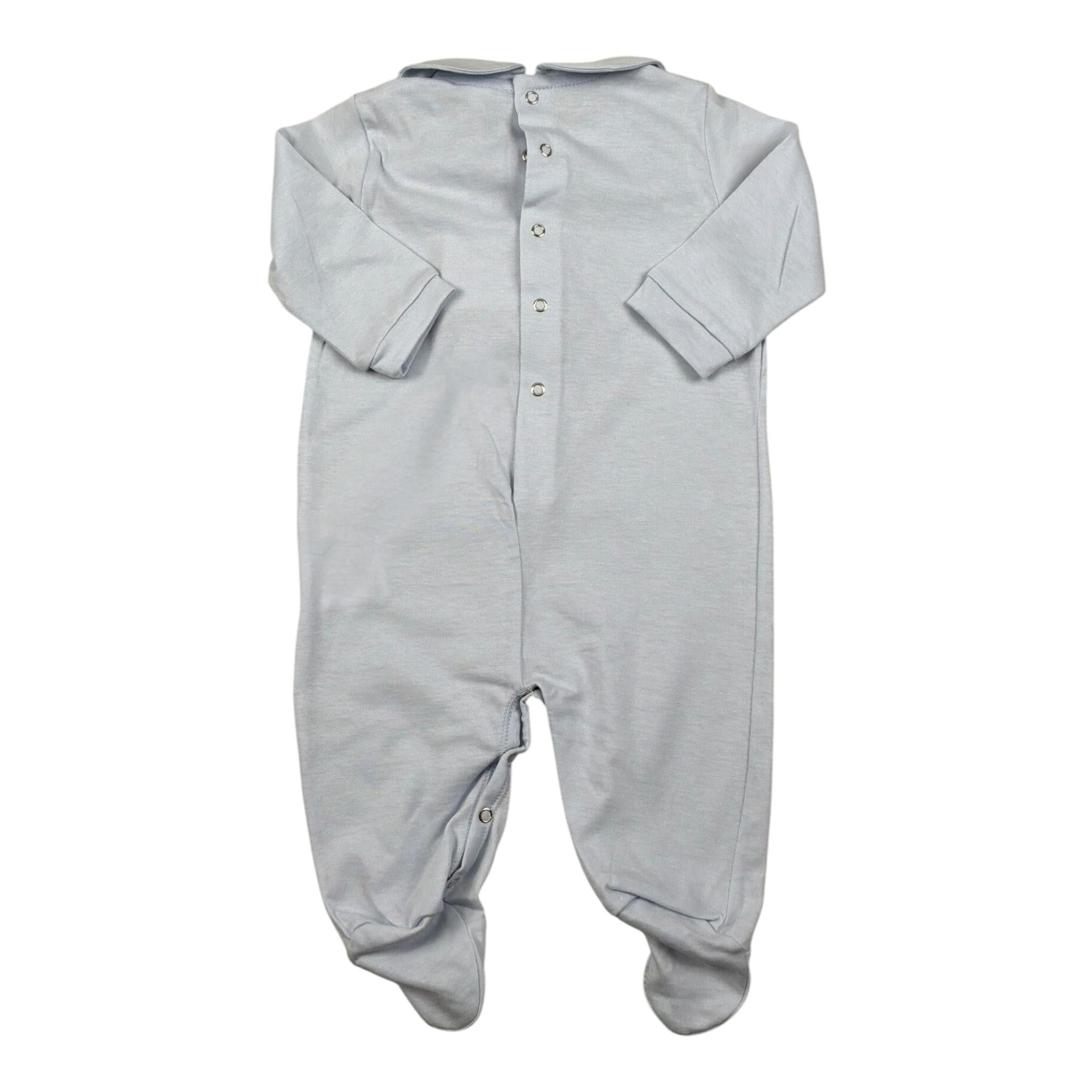 La Perla Tutina tinta unita con Stampa Azzurro per Neonato 73664 AZZURRO LA PERLA 