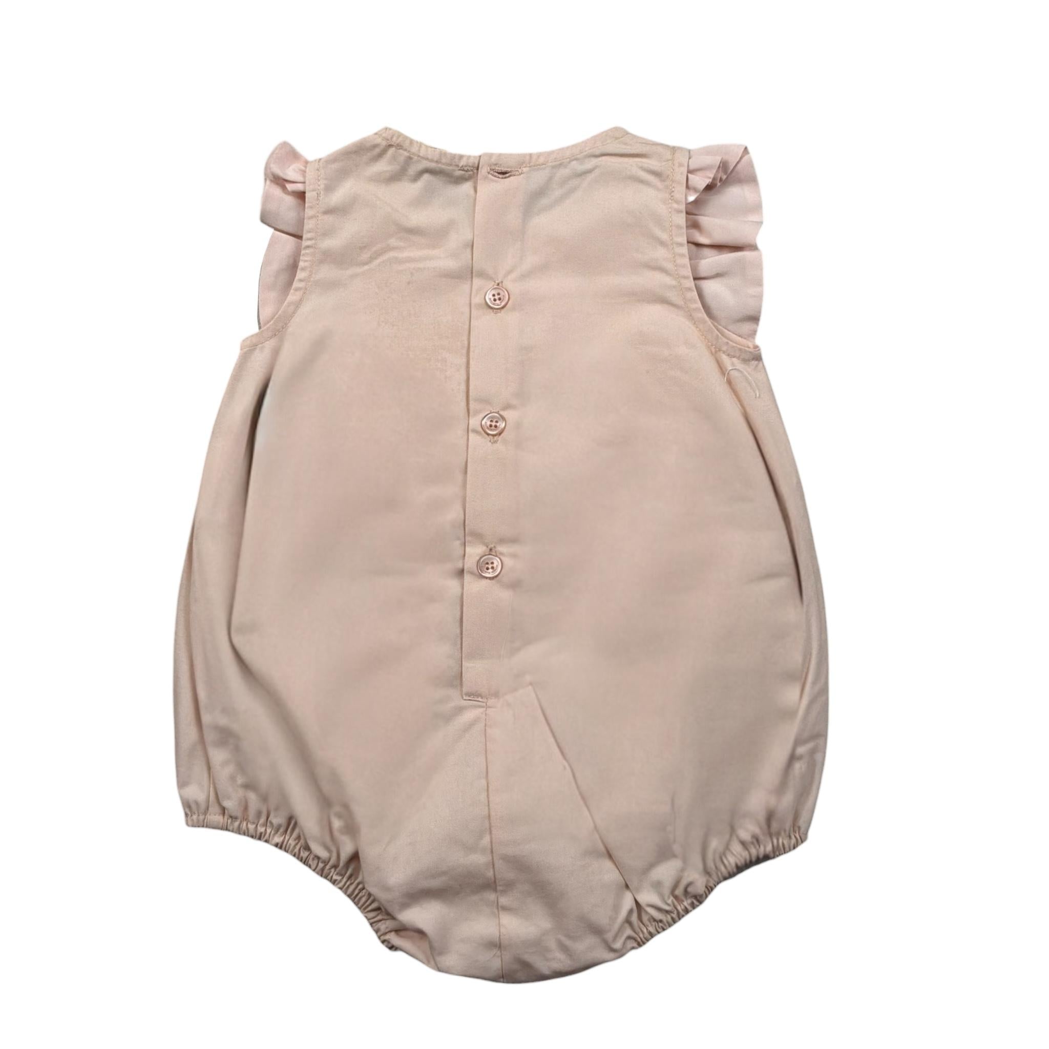 Elisabetta Franchi Pagliaccetto Tinta Unita con Rouches per Neonata ENPG045 ROSA ELISABETTA FRANCHI 