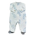Le Bebe Tutina Manica Lunga Tinta Unita con Stampe per Neonato LBB5256 BIANCO LE BEBE 