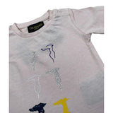 Trussardi T-Shirt Girocollo Tinta Unita con Stampa per Neonata TIP21107 ROSA TRUSSARDI 