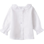 Mini Banda Camicia tinta unita con Colletto Bianco per Neonata 3B700X BIANCO MINI BANDA 