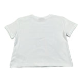 Marc Ellis T-Shirt Girocollo Tinta Unita con Brillantini per Bambina JMNTS16797 BIANCO MARC ELLIS 