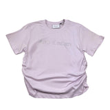 Juicy Couture T-Shirt Girocollo Tinta Unita con Brillantini per Bambina JBX6550 LILLA JUICY COUTURE 