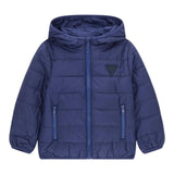 Guess Giubbino Tinta Unita con Cappuccio per Neonato H4BT03WCFM0 BLU GUESS 