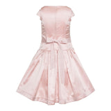 Monnalisa Abito Cerimonia Tinta Unita con Ricami per Bambina 7119919 ROSA MONNALISA 