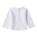 Sarabanda Shirt Girocollo Tinta Unita con Stampa per Neonata 3B703 BIANCO SARABANDA 