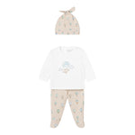 Mayoral Completo 3 Pezzi Ghettina-Shirt-Cappello per Neonato 1532 BEIGE MAYORAL 