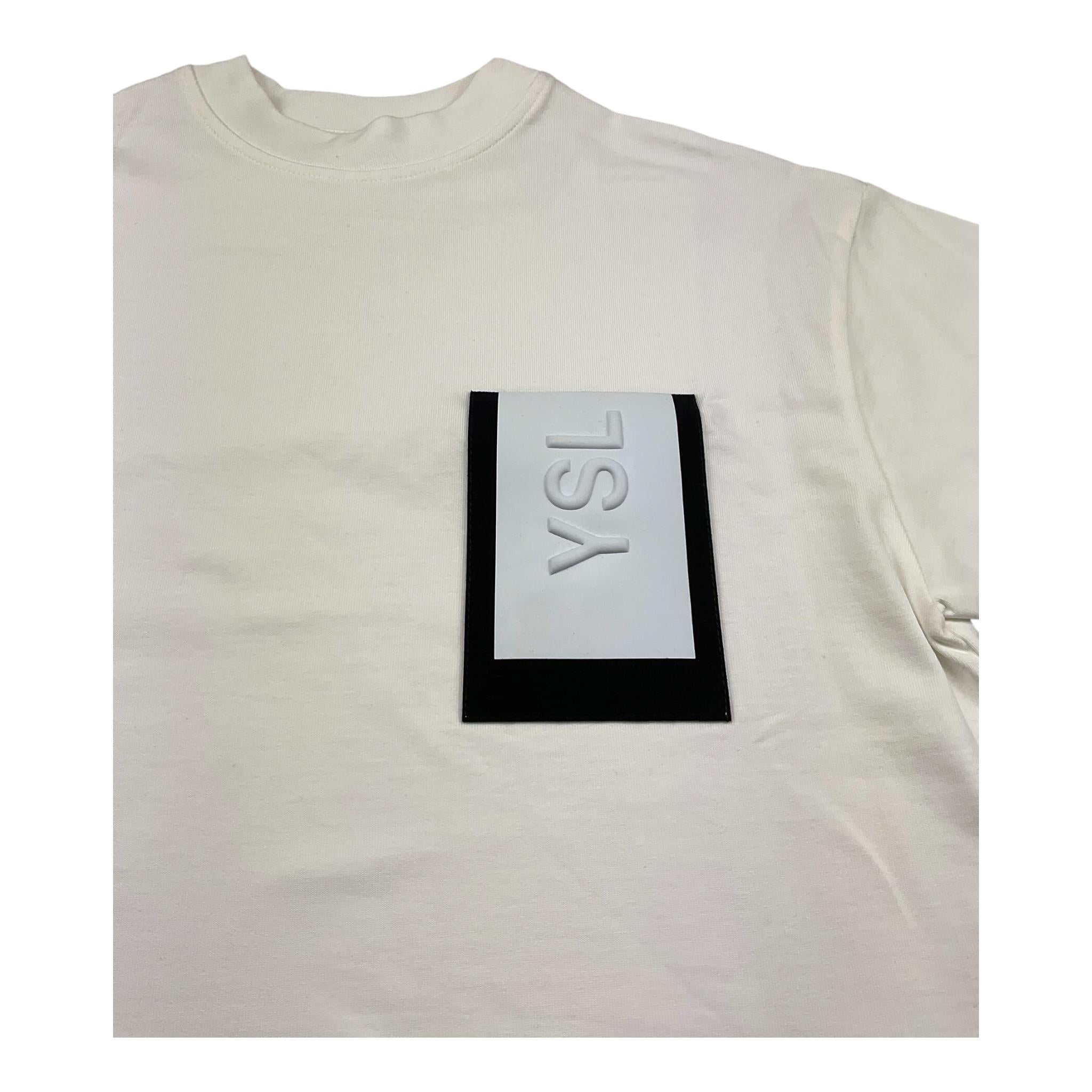 Yes London T-Shirt Girocollo Tinta Unita con Taschino per Bambino TSHTT PANNA YES LONDON 