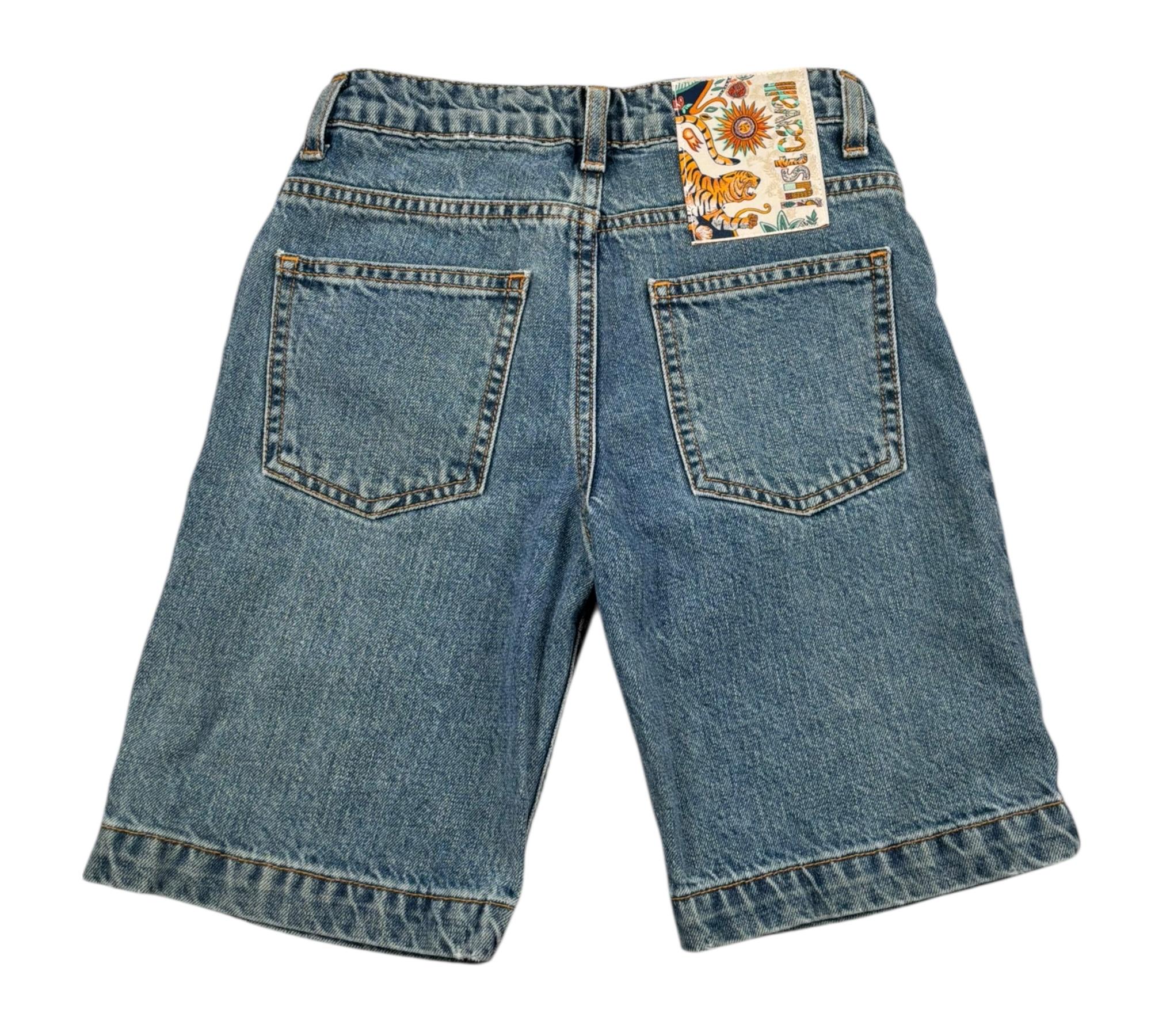 Just Cavalli Bermuda In Denim Tinta Unita con Girovita Regolabile per Bambino JBP26087BE BLU JUST CAVALLI 