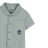 Timberland Pagliaccetto Mezza Manica con Cappello per Neonato T60396 VERDE TIMBERLAND 