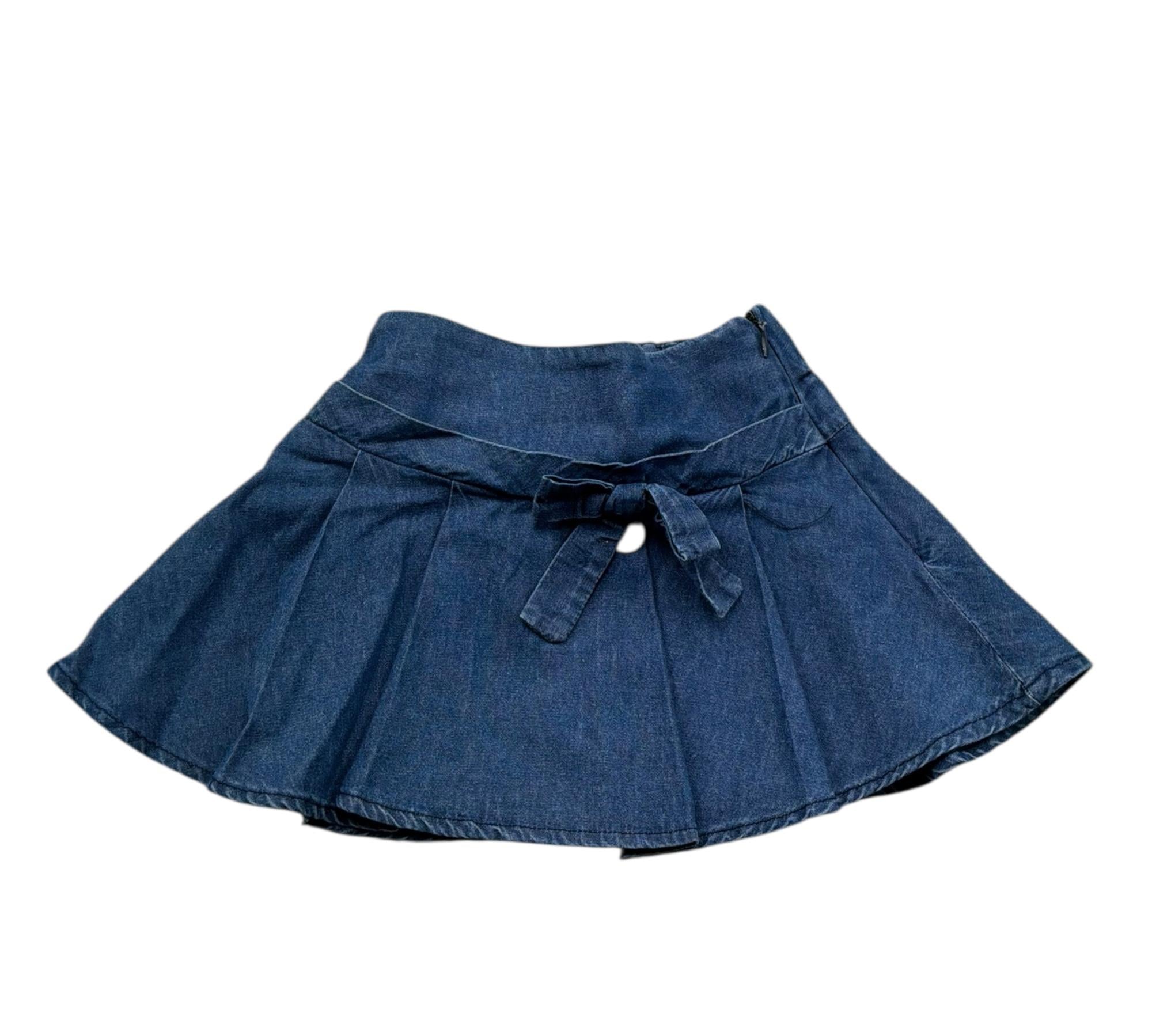Le Bebe Gonna In Denim Tinta Unita per Neonata LBG6425 BLU LE BEBE 