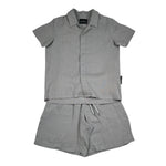 John Richmond Completo 2 Pezzi Camicia-Bermuda Tinta Unita per Bambino RBP26213CL GRIGIO JOHN RICHMOND 