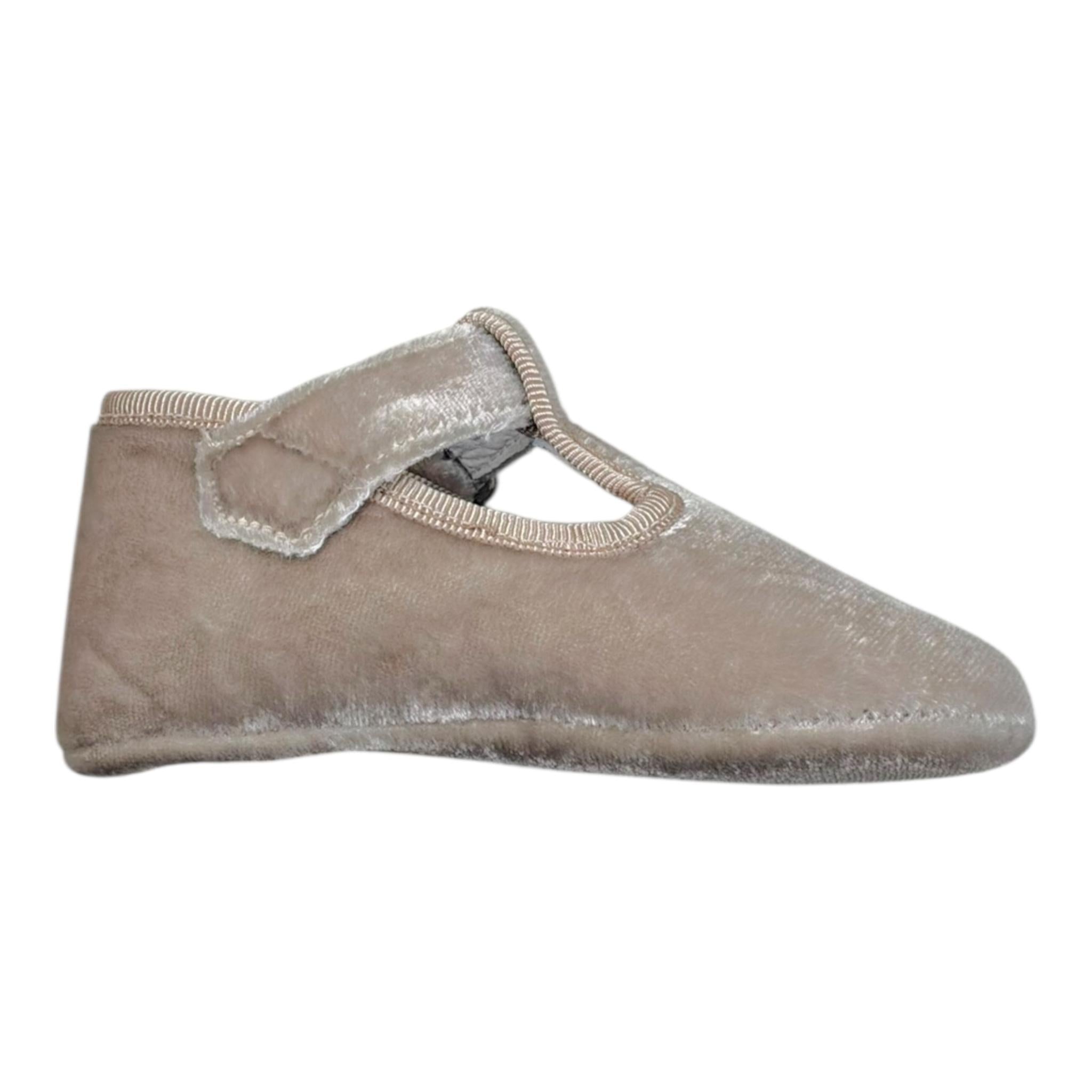 Indice Bellerina In Velluto Tinta Unita per Neonata 323 BEIGE INDICE 