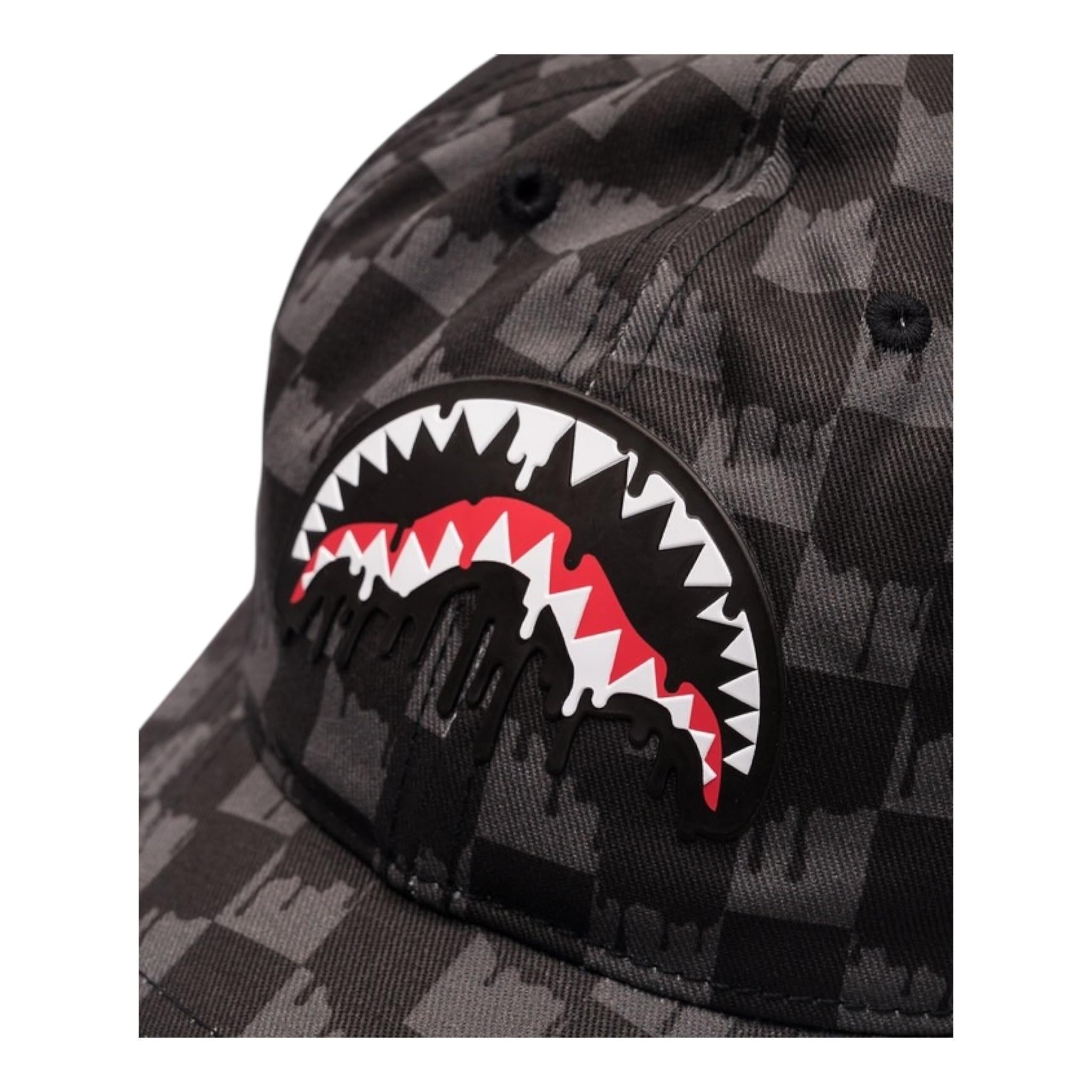 Sprayground Berretto Fantasia Quadretti con Stampa per Bambino SP15015BLK GRIGIO SPRAYGROUND 