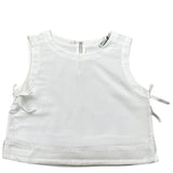 Please Top Giromanica Tinta Unita per Bambina CC89300G72X BIANCO PLEASE 