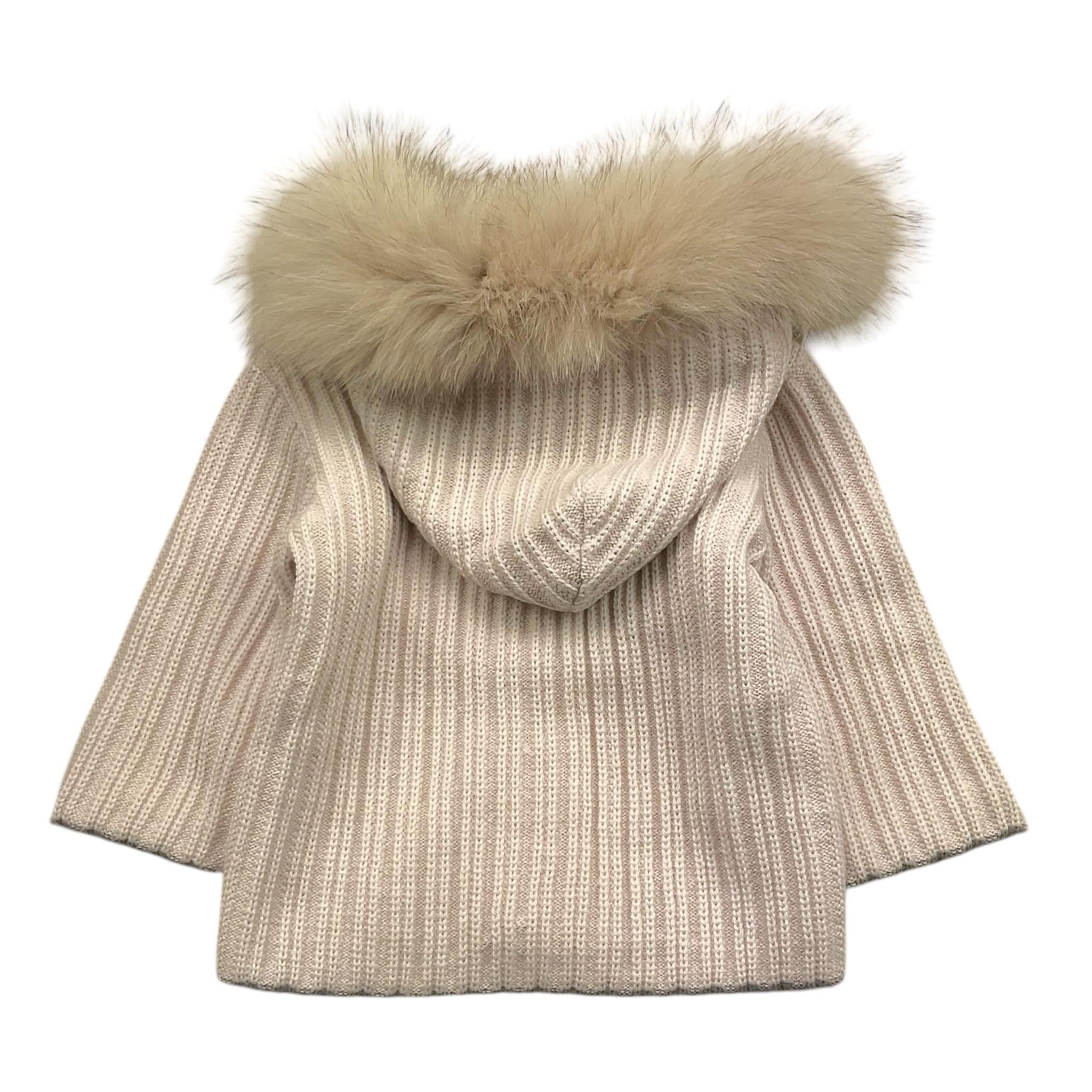 MARLU' cardigan tinta unita con cappuccio Beige per Neonato IB5240 BEIGE MARLU' 