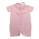 Le Coconne Pagliaccetto Tinta Unita con Applicazioni per Neonata LCN2123 ROSA LE COCONNE 