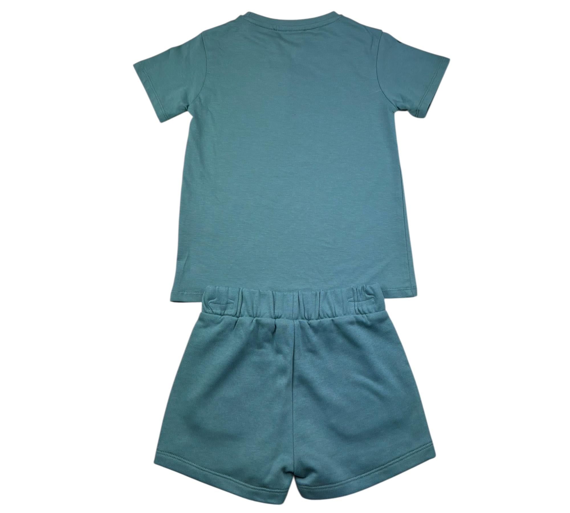Trussardi Completo 2 Pezzi T-Shirt-Bermuda Tinta Unita per Bambina TGP26005CJ VERDE TRUSSARDI 