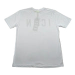 Icon T-Shirt Girocollo Tinta Unita con Logo per Bambino IBKS00489 BIANCO ICON 