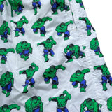 Saint Barth Costume Modello Boxer Tinta Unita con Stampa Hulk per Neonato HULK01N BIANCO SAINT BARTH 