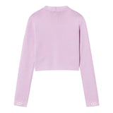 Twinset Cardigan Tinta Unita con Bottoni In Contrasto per Bambina 251GJ3QW4 LILLA TWINSET 