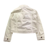 Relish Giubbino In Denim Tinta Unita con Bottoni per Bambina RGP23050 BIANCO RELISH 