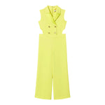 Twinset Tuta Tinta Unita Giromanica per Bambina 251GJ2QN4XX GIALLO TWINSET 