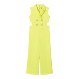 Twinset Tuta Tinta Unita Giromanica per Bambina 251GJ2QN4XX GIALLO TWINSET 