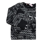 CESARE PACIOTTI maglia girocollo tinta unita con stampe in contrasto Nero per Neonato MGP5351BX NERO CESARE PACIOTTI 