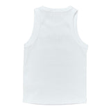 Saint Barth Canotta Tinta Unita con Stampa per Bambina BLUE002 BIANCO SAINT BARTH 