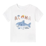 Mayoral T-Shirt Girocollo Tinta Unita con Stampa per Neonato 1066X BIANCO MAYORAL 