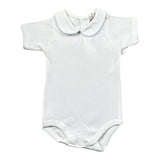 Seerose Body Tinta Unita con Colletto per Neonato 515 BIANCO SEEROSE 