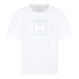 Trussardi T-Shirt Girocollo Tinta Unita con Stampa per Bambino TBP25025TS BIANCO TRUSSARDI 