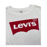 Levi'S T-Shirt Girocollo Tinta Unita con Logo per Bambina 3E0220 BIANCO LEVI'S 