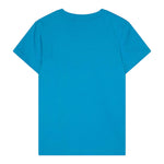 Moschino T-Shirt Girocollo Tinta Unita con Stampa per Bambino HYM04K AZZURRO MOSCHINO 