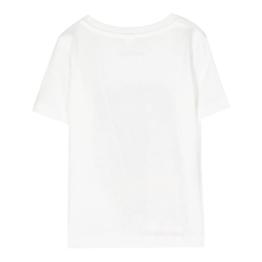STELLA McCARTNEY t-shirt girocollo tinta unita con stampa in contrasto Bianco per Neonato TT8661 BIANCO STELLA McCARTNEY 