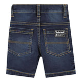 Timberland Bermuda In Denim Tinta Unita con Girovita Regolabile per Neonato T60497 BLU TIMBERLAND 