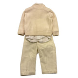 MINU' completo 4 pezzi cardigan-camicia-pantalone-papilln Panna per Neonato M3953L4 PANNA MINU' 