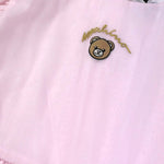 Moschino Abito Tinta Unita Mezza Manica per Bambina HDV0HJ ROSA MOSCHINO 