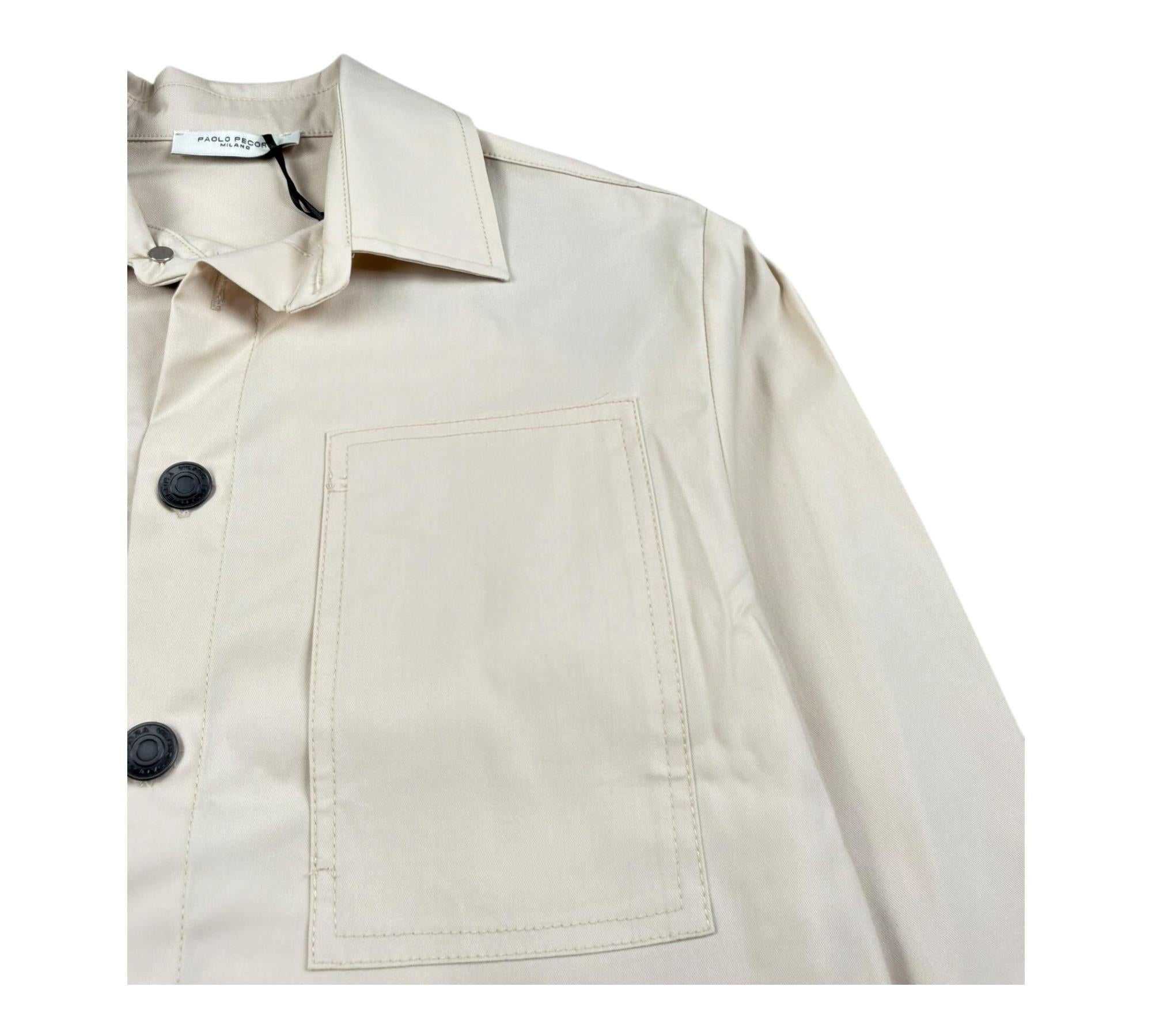 Paolo Pecora Camicia Manica Lunga Tinta Unita per Bambino P4327 SABBIA PAOLO PECORA 