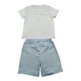 Lalalu' Completo 2 Pezzi T-Shirt-Bermuda Azzurro per Neonato CCL510P AZZURRO LALALU' 