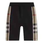 Burberry Bermuda Tinta Unita con Profili In Contrasto per Bambino 8050393 NERO BURBERRY 